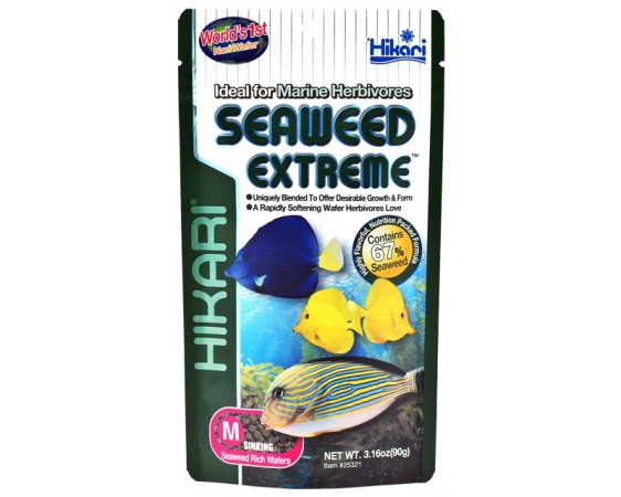 HIKARI Seaweed Extreme Medium Wafer 90 g granulált eledel tengeri halaknak