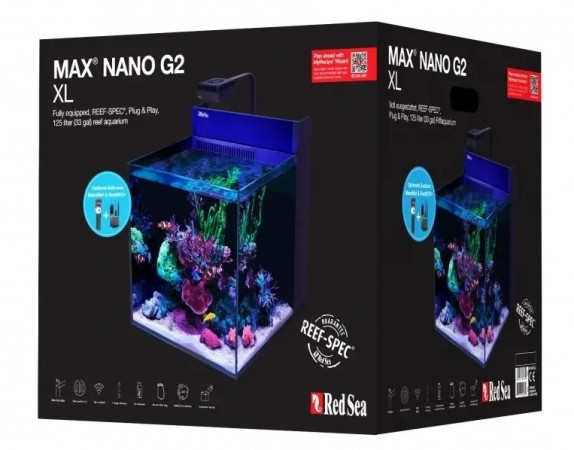 RED SEA MAX NANO XL G2 Tengeri akvárium fekete szekrénnyel