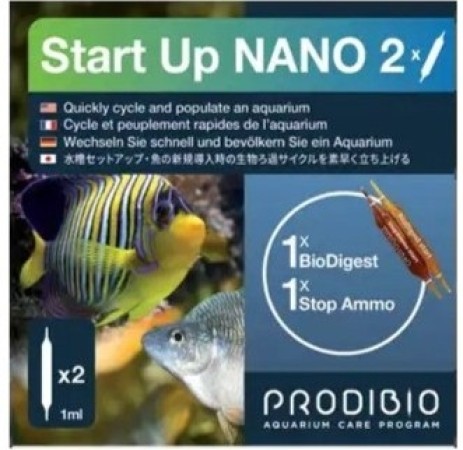 Prodibio Start Up Nano 2 Édesvizi és tengeri gyorsinditó baktériumkultúra