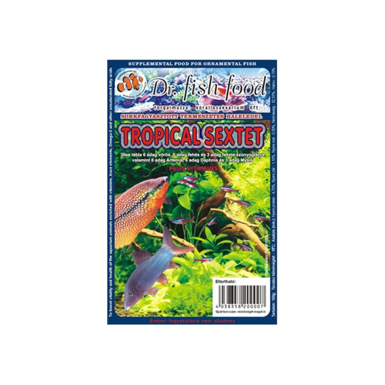 Dr. Fishfood Fagyasztott Édesvízi vegyes 100g
