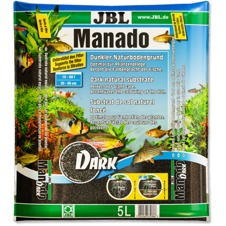 JBL - Manadó Dark akvárium talaj 5 liter