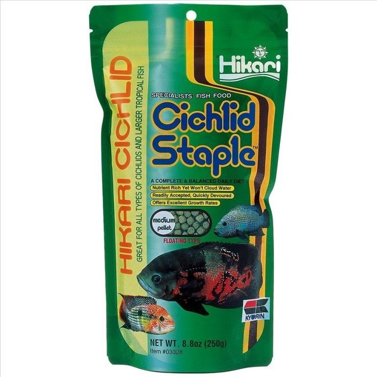HIKARI Cichlid Staple Medium 250 g haleledel sügéreknek