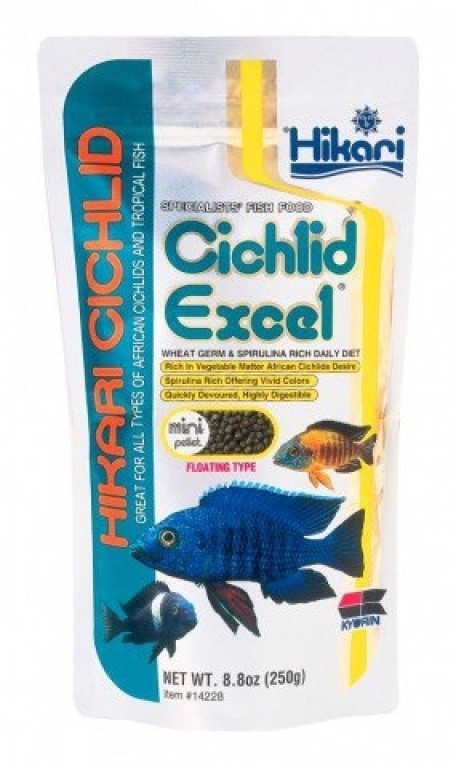 HIKARI Cichlid Excel Mini 250 g haleledel sügéreknek