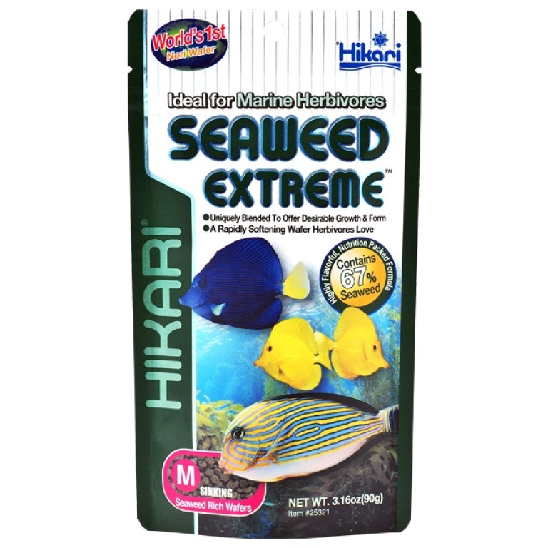 HIKARI Seaweed Extreme Medium Wafer 90 g granulált eledel tengeri halaknak