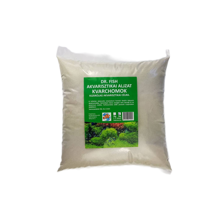 Dr. Fish Kvarchomok 5kg (0,1-1mm) - akvárium aljzat