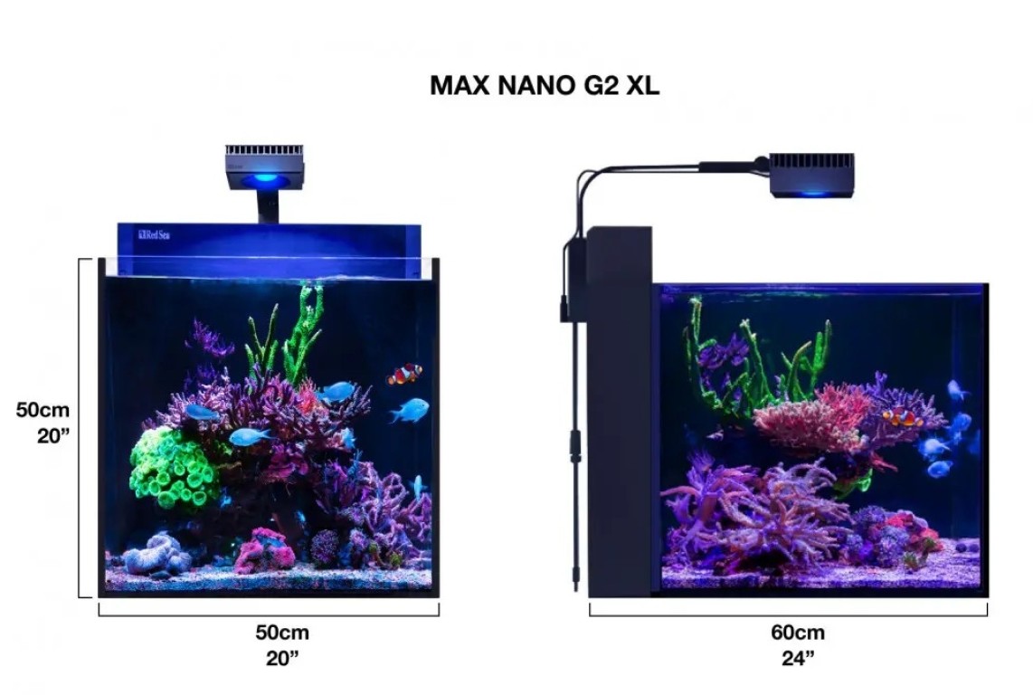 RED SEA MAX NANO XL G2 Tengeri akvárium fekete szekrénnyel
