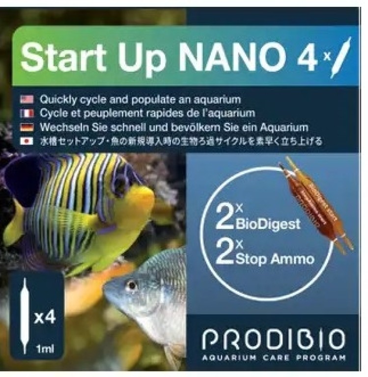 Prodibio Start Up Nano 4 Édesvizi és tengeri gyorsinditó baktériumkultúra