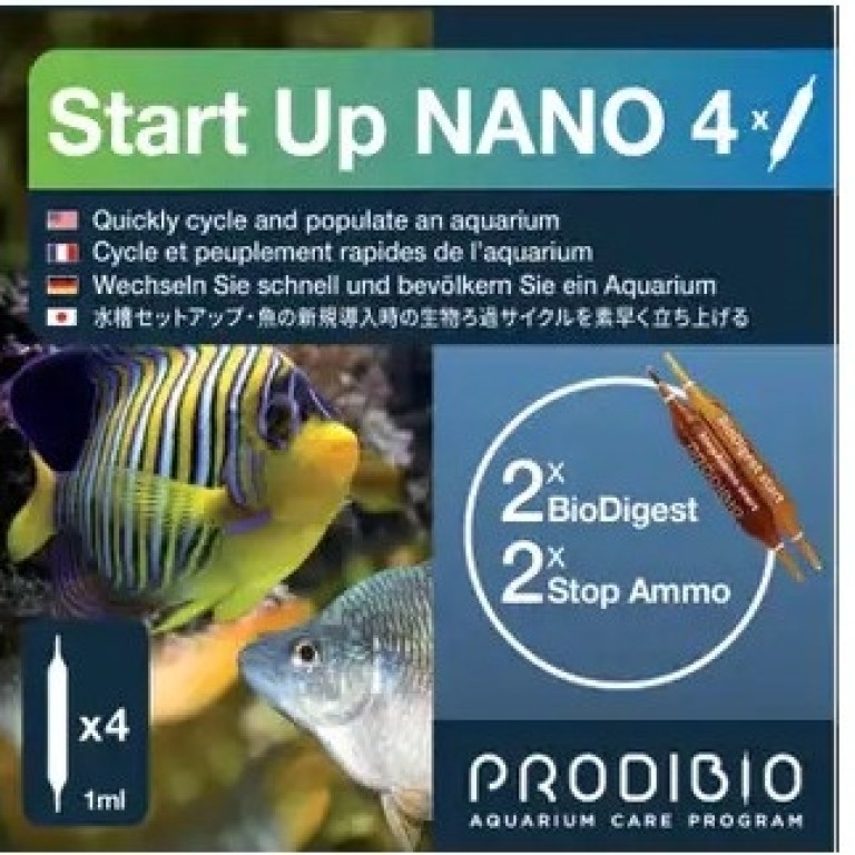 Prodibio Start Up Nano 4 Édesvizi és tengeri gyorsinditó baktériumkultúra