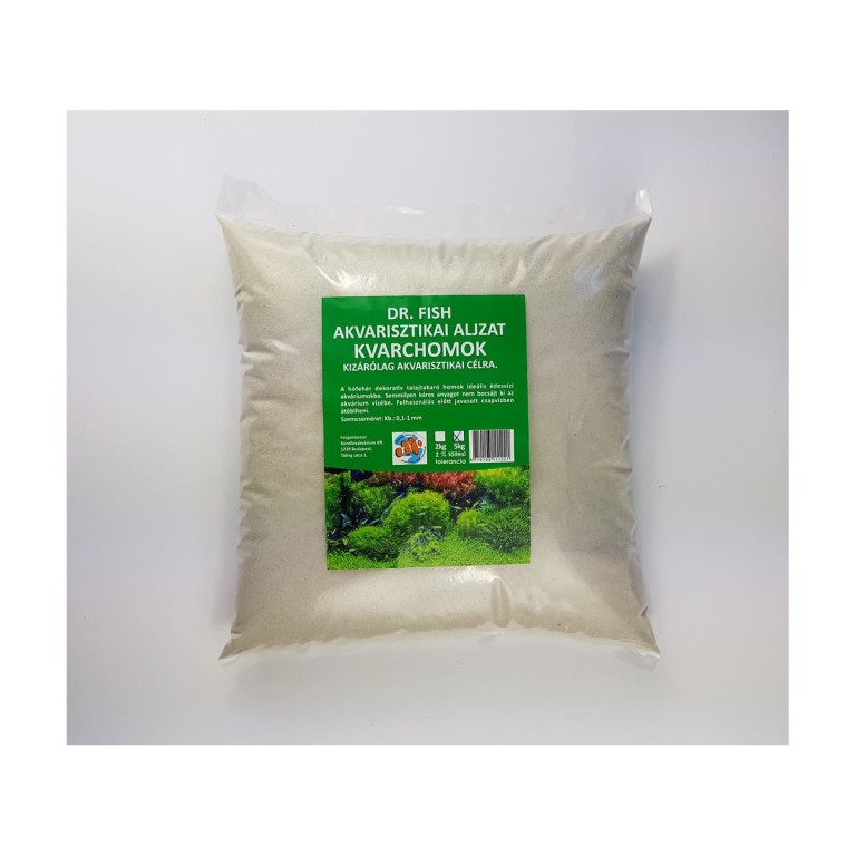 Dr. Fish Kvarchomok 5kg (0,1-1mm) - akvárium aljzat
