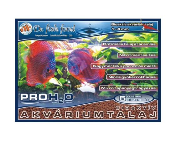  Dr. Fishfood PRO H2O Bioaktiv akváriumtalaj 5 literes 	 