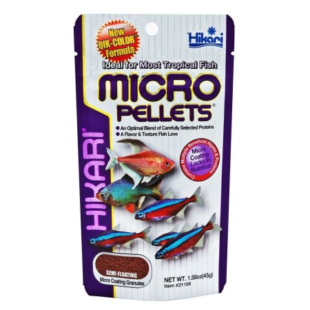 HIKARI Micro Pellets  45g haleledel kistestű halaknak
